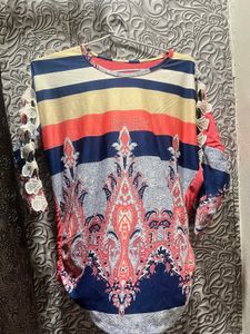 Striped & Paisley Top