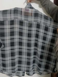 Checked Black and White Shirt