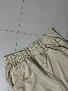 Beige Baggy Joggers