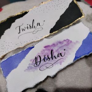 Custom Hand-Lettered Bookmarks