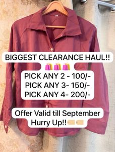 Brand New Trendy Full Sleeves Shirt, Bust- 34