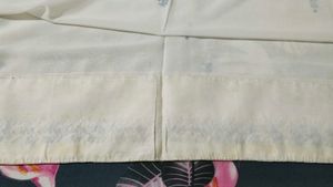 beautiful white sari without blouse piece