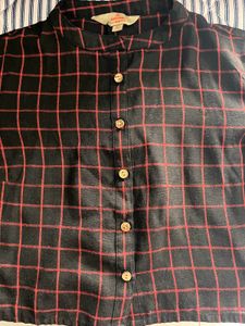 Checked Crop Top