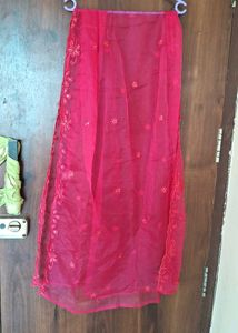 Elegant Red Embroidered Kurta