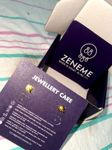Gold Jhumka Earrings with Pearl Detail