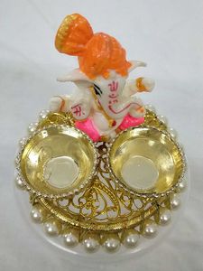 Ganesha roli chawal plate / Showpiece