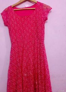 Pink Lace Party Dress. Offer Price