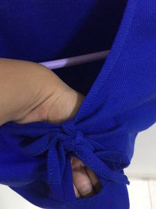Dark Blue Short Top Middle Cut
