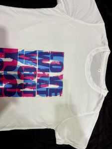 White Graphic Print T-Shirt