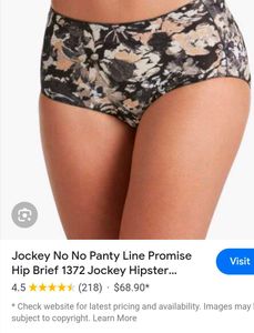 Jockey No Panty Line Floral High-Waisted Briefs
