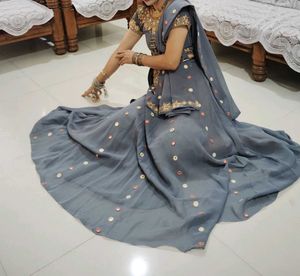 Classy Mirror Work Lehanga Choli And Chunri Set ❤️