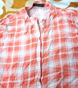 Casual Checked Long Shirt