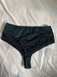 Black Lace Thong Panty