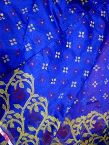 Orange Floral Saree