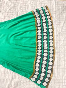 Green &amp; Embroidered Indian Dress