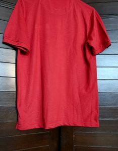 Easybuy Men Classic Collar Red Tshirt