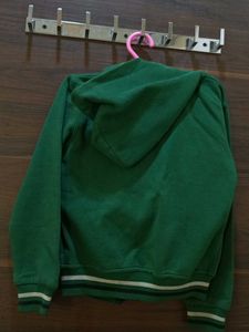 Green Colour Winter Wear Jacket