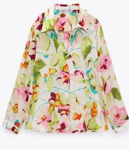 Zara Floral Print Button-Down Shirt