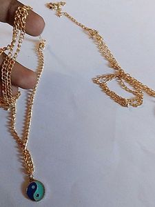 Yin Yang Clock Necklace