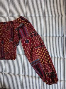 Patterned Crop Top
