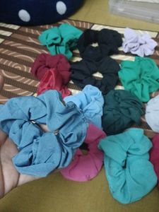 Beautiful scrunhies pack of 15 in diffrent colours