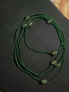 Green Beaded Body Chain