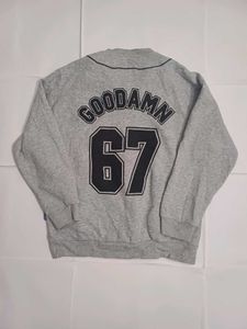 👾Vintage Grey Varsity Jacket