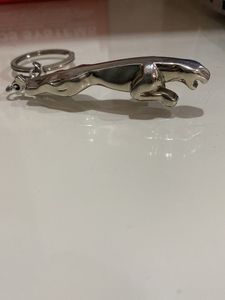 Metal Jaguar Logo &amp; Teddy Keychain Combo-