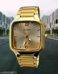 Sleek Black Quartz Watch