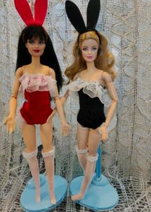 Velvet Corset Bunny Suit For Barbie Doll