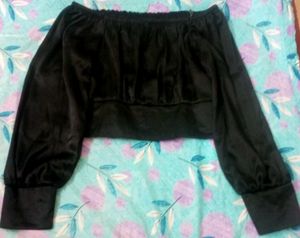 Black Off-Shoulder Top