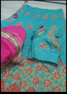 Lehnga With Stitch Blouse