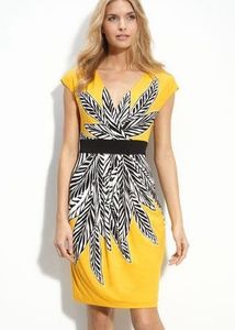 Korean Yellow Party Wear One Piece
