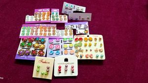 pair of 67 Earring Studs - Fun & Fashionable!