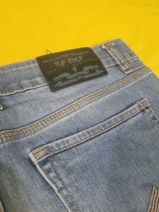 Unisex Light Wash Denim Jeans