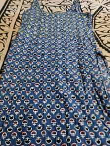 Blue Printed Dress