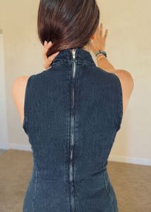 Zara Denim Lycra maxi dress