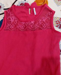 Elegant Pink Top For Girls
