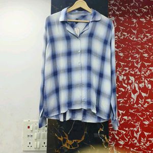 Blue Plaid Shirt
