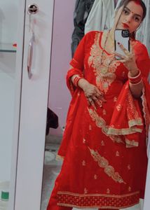 red beautiful suit set