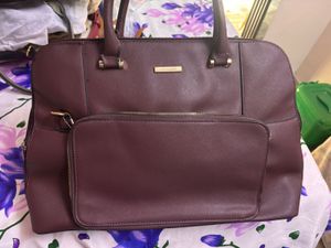 Elegant Burgundy Handbag with laptop sleeve