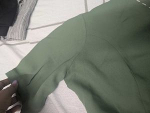 Green casual Dress