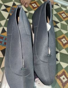 Elegant Blue Comfort Heels