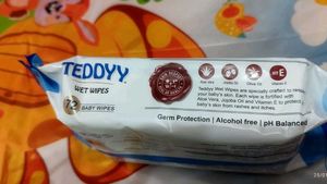 Teddyy Baby Wet Wipes - 72 Count