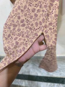 Beige short kurti.