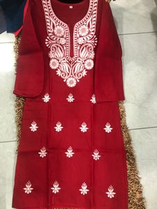 Pure Cotton Lucknowi Kurti