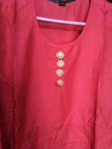 Red Mirror Work Palazzo