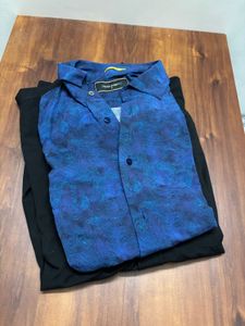 Blue Patterned Shirt