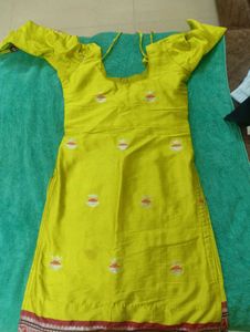 Lemon Green Kurta For 11-13 Year Old Girl