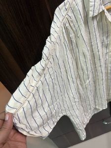 Ginger Brand Striped Cropped Top